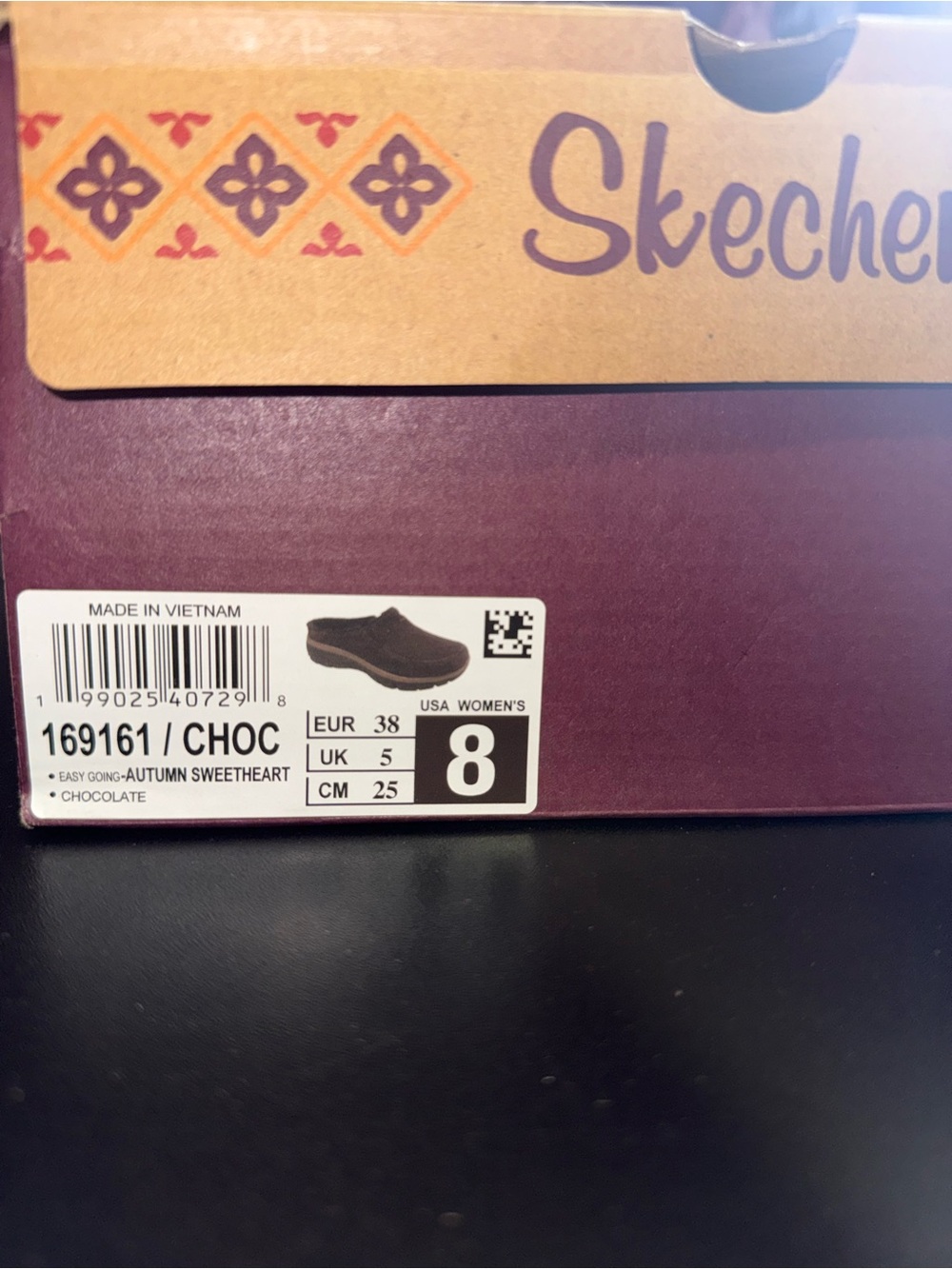Skechers Chocolate Brown Slip-On Women's Shoe - Picture 3 of 4